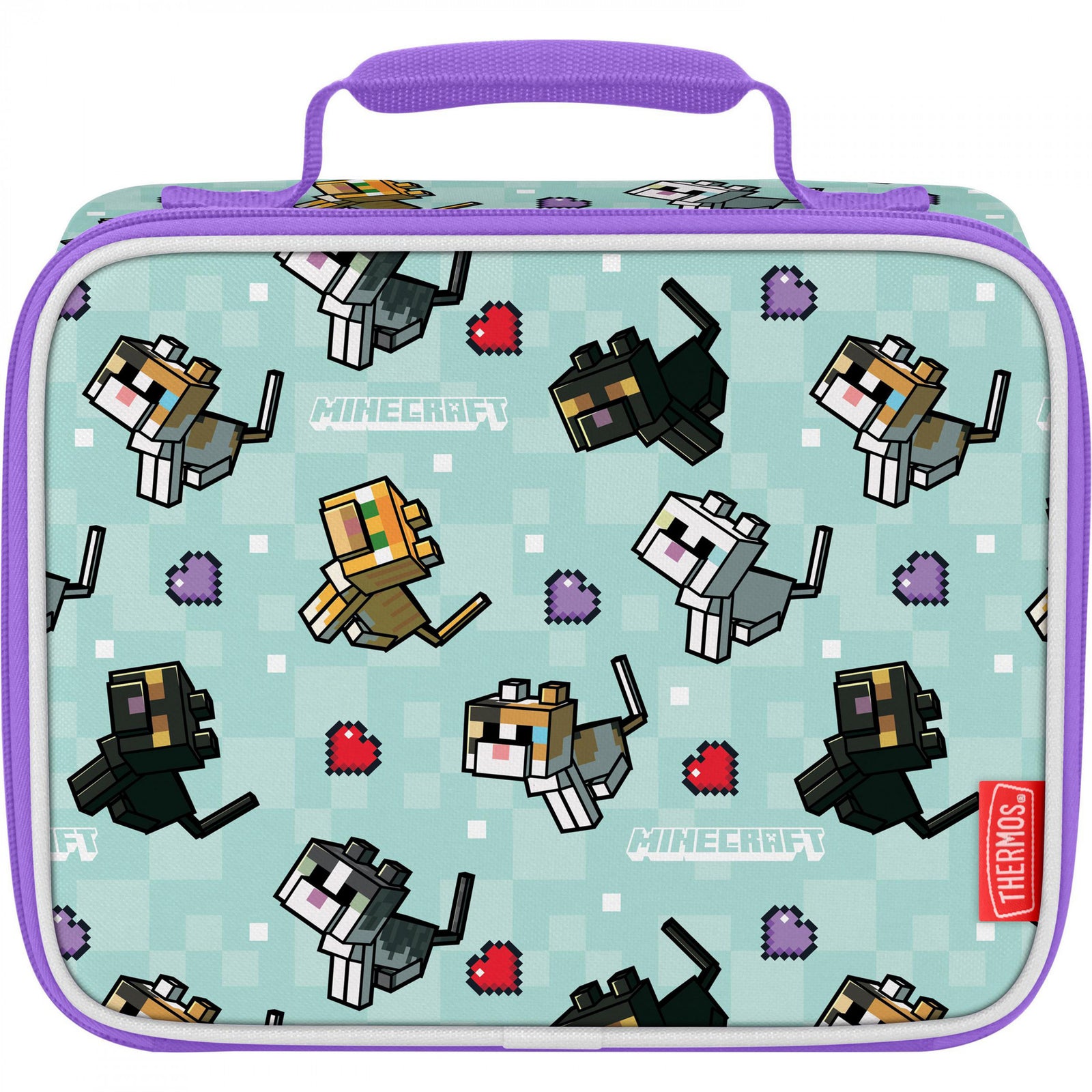 Minecraft Cats Thermos Insulated Lunch Box