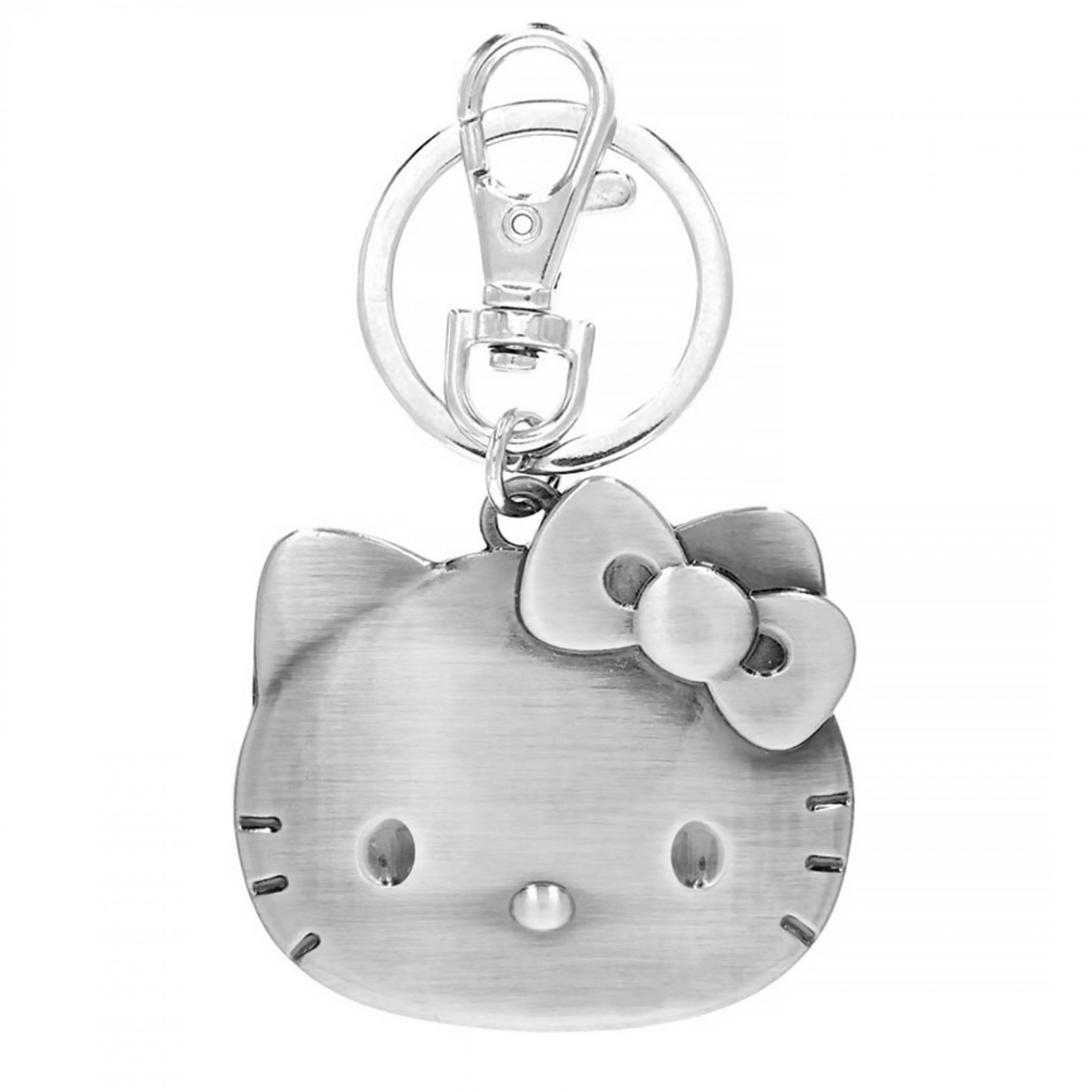 Hello Kitty Face Pewter Keychain