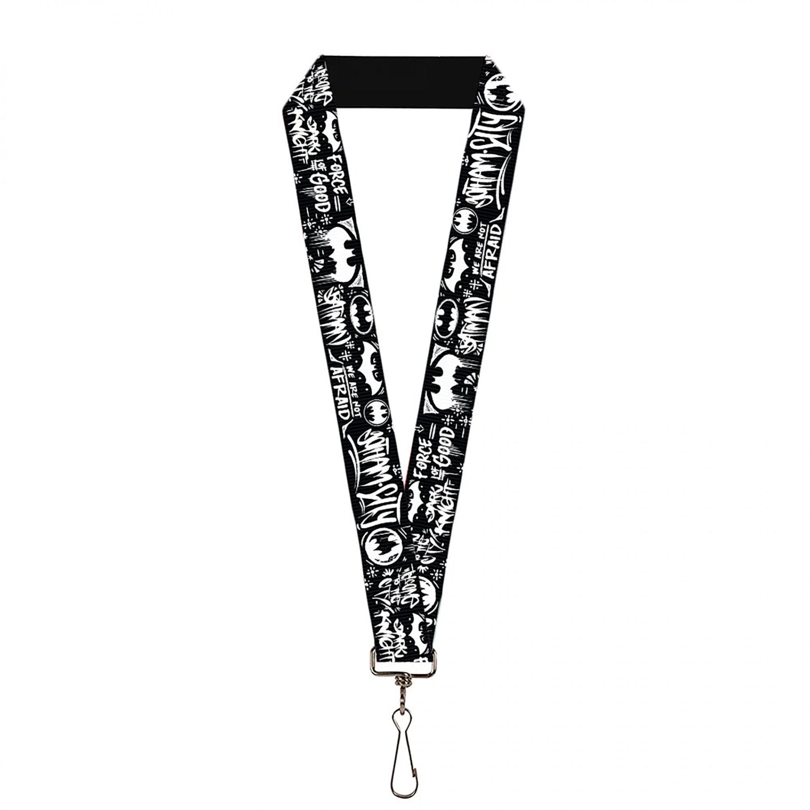 Batman Gotham City Graffiti Collage Lanyard