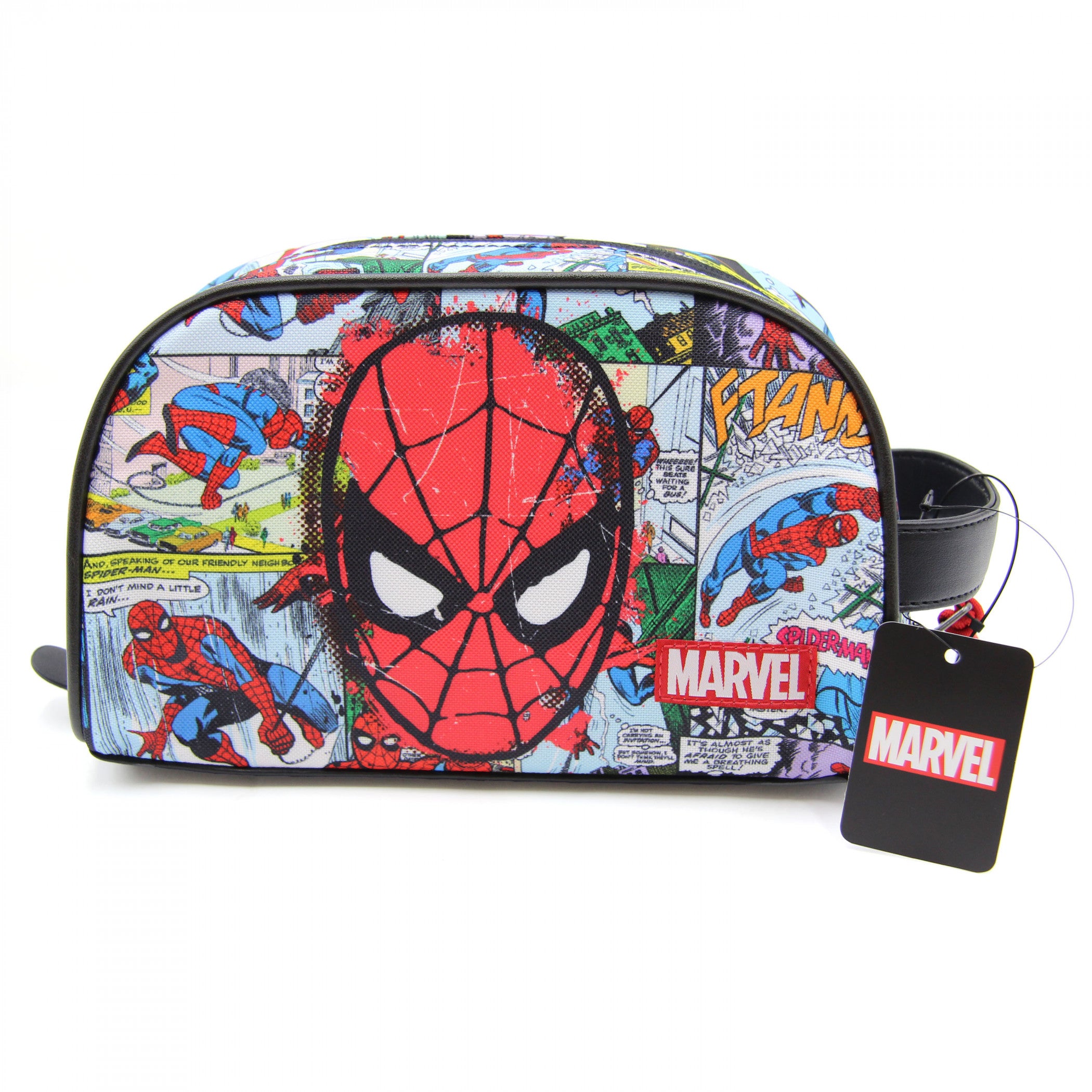 Spider-Man Comic Panels Dopp Kit with Bottle