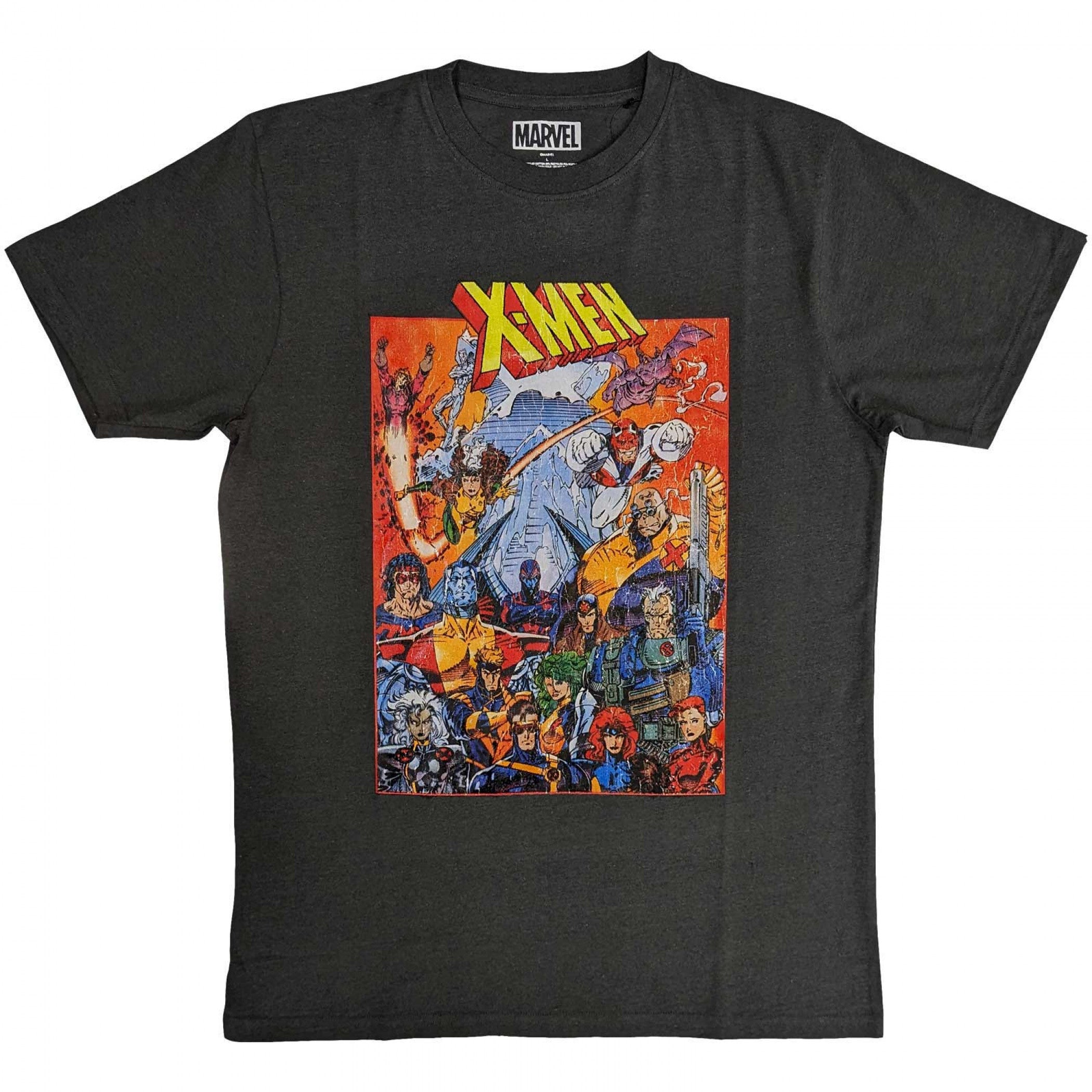 X-Men Group Shot Distressed Art T-Shirt