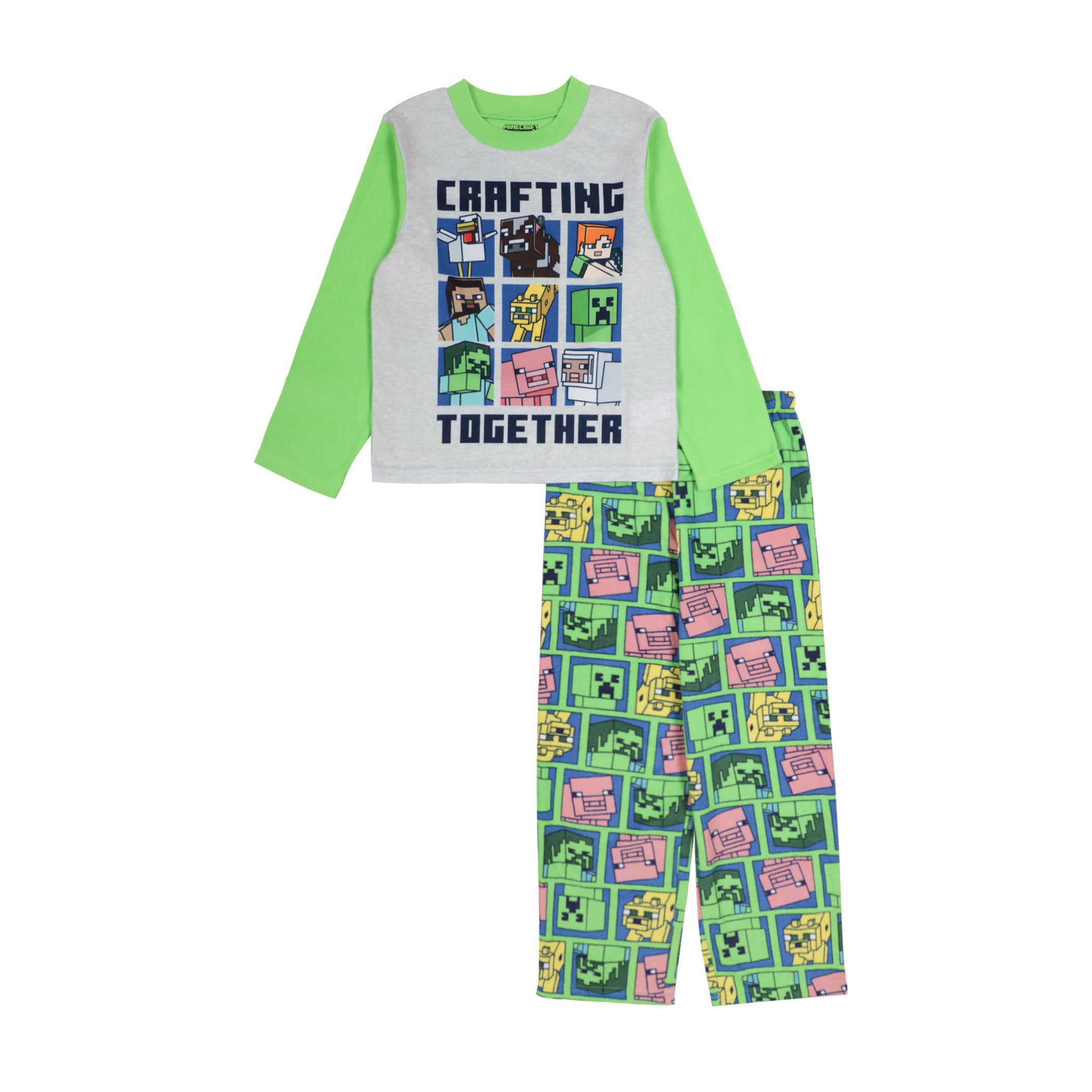 Minecraft Crafting Together 2-Piece Youth Pajama Set