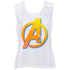 Avengers Orange Symbol Juniors Tank Top
