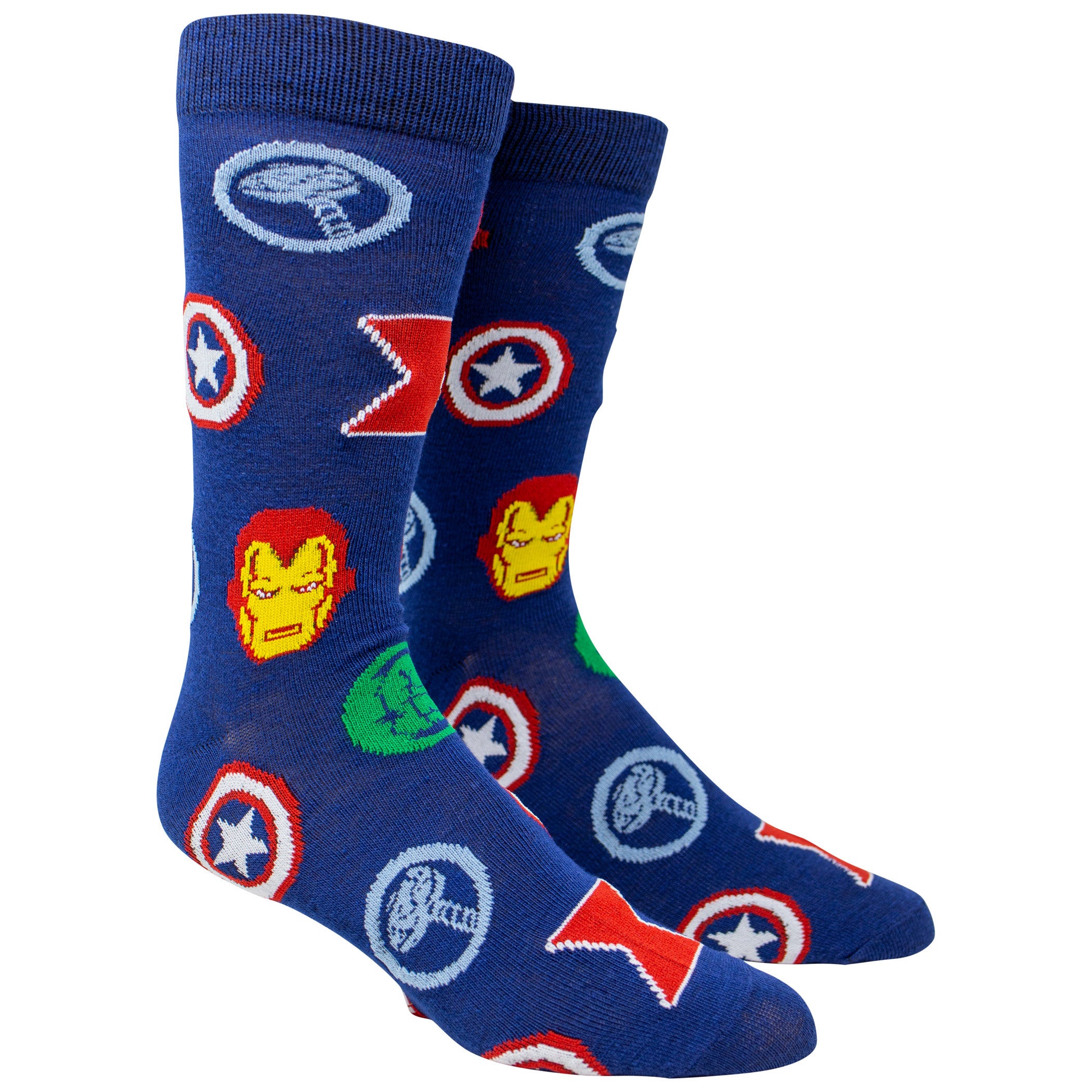 Avengers Repeating Symbols Crew Socks