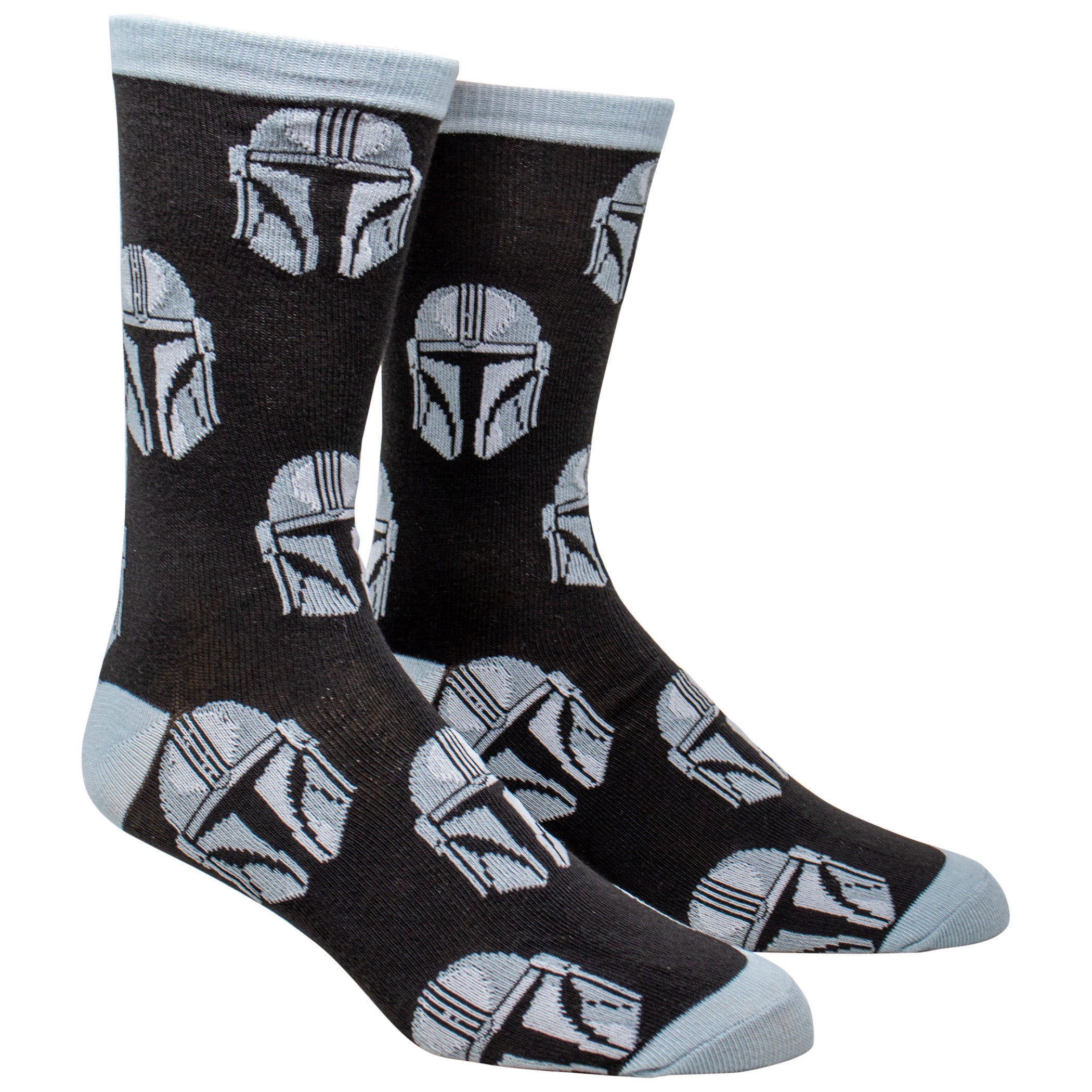 Star Wars The Mandalorian Helmet All Over Print Crew Socks