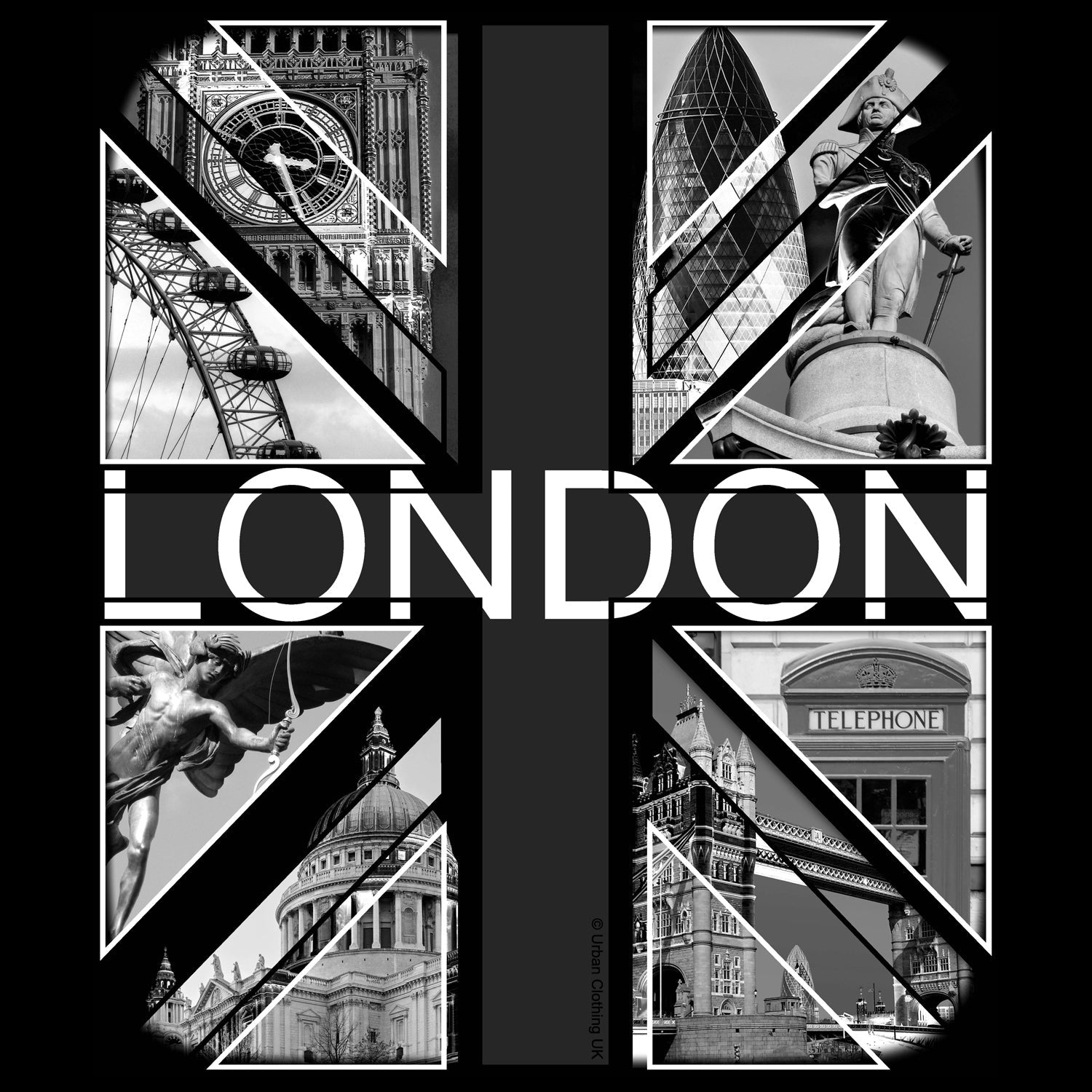 UA London Calling Monochrome Scenes Men's T-Shirt ()