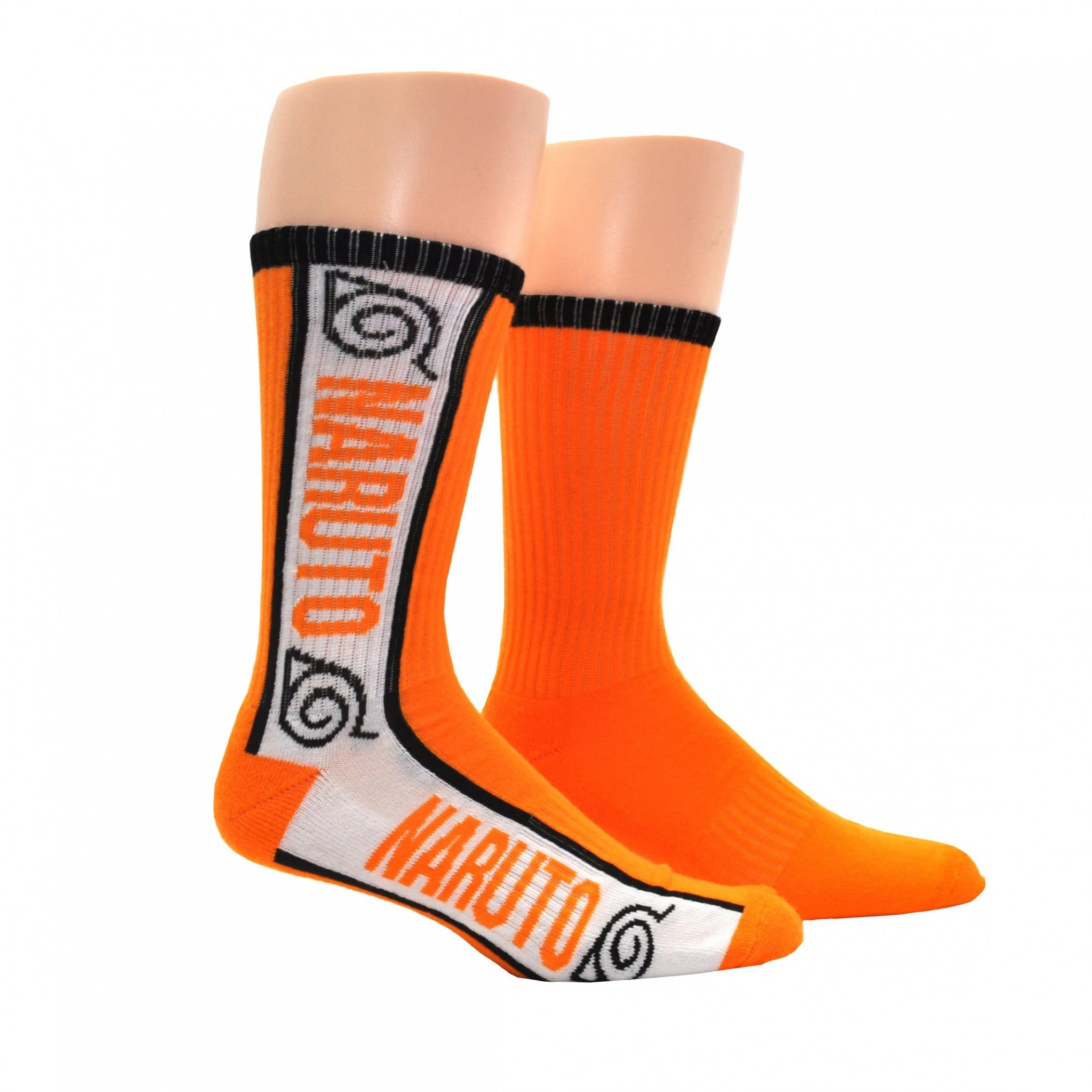 Naruto Shippuden Hidden Leaf Village Symbols Athletic Crew Socks