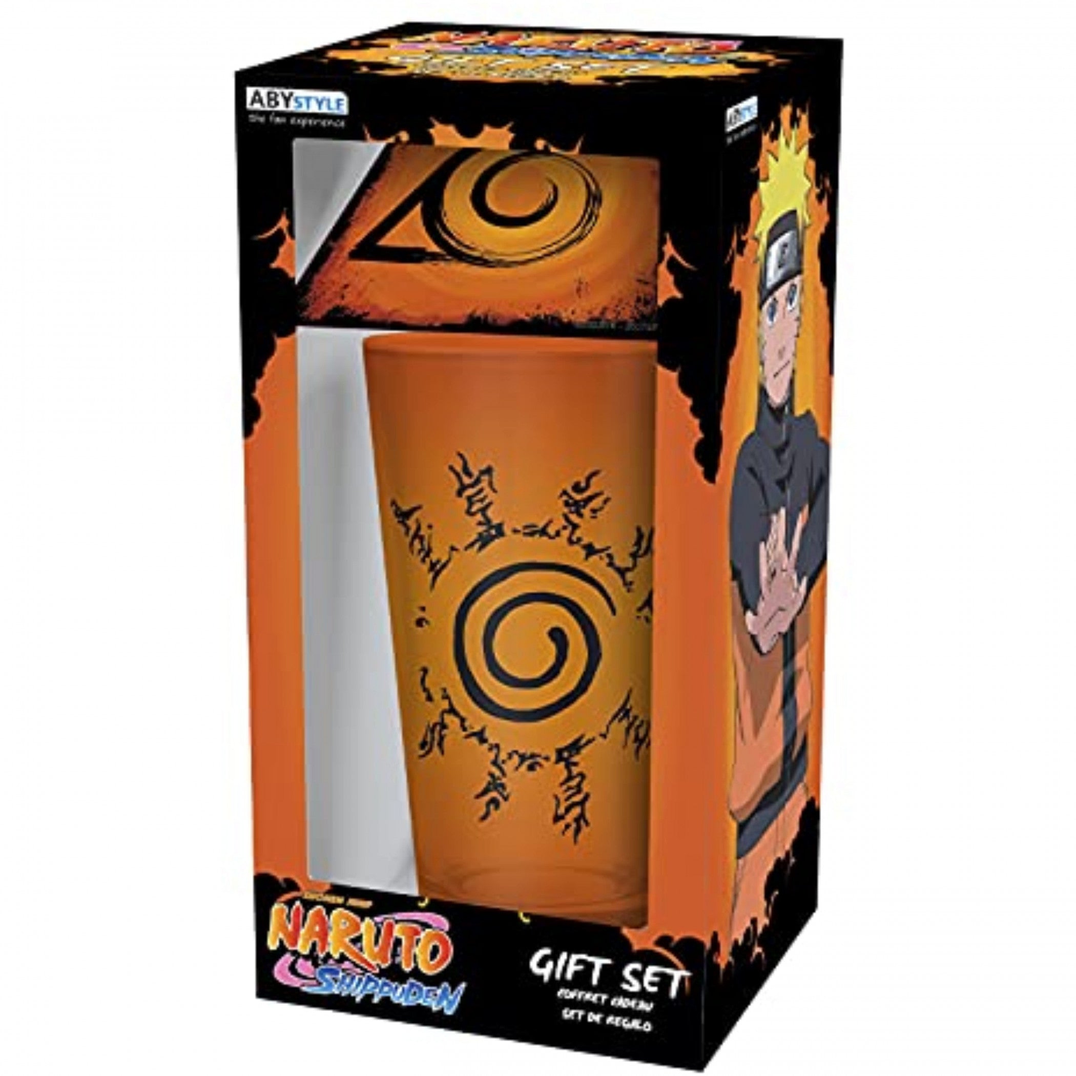 Naruto Shippuden Pint Glass and Coaster Gift Set