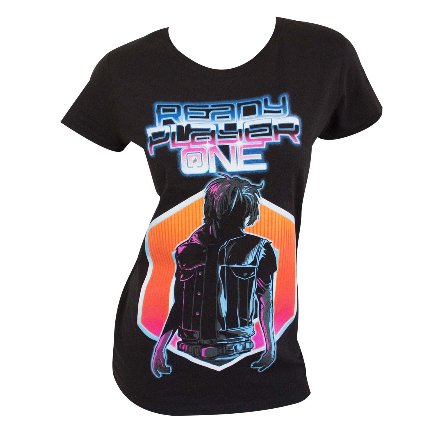 Ready Player One Movie Logo Black Womens T-Shirt