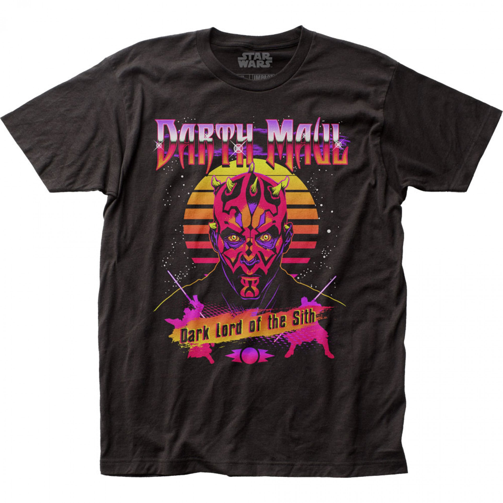 Star Wars Darth Maul Dark Lord of the Sith Neon Retro T-Shirt