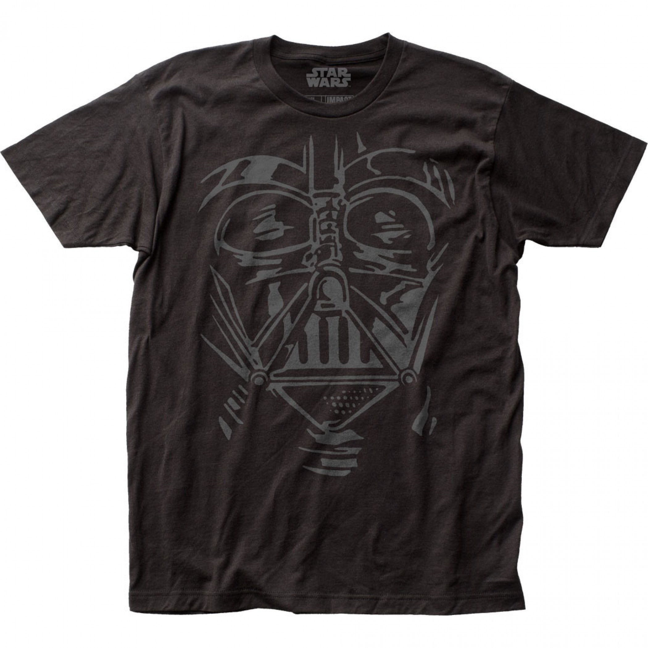 Star Wars Darth Vader Face Helmet Sketch T-Shirt