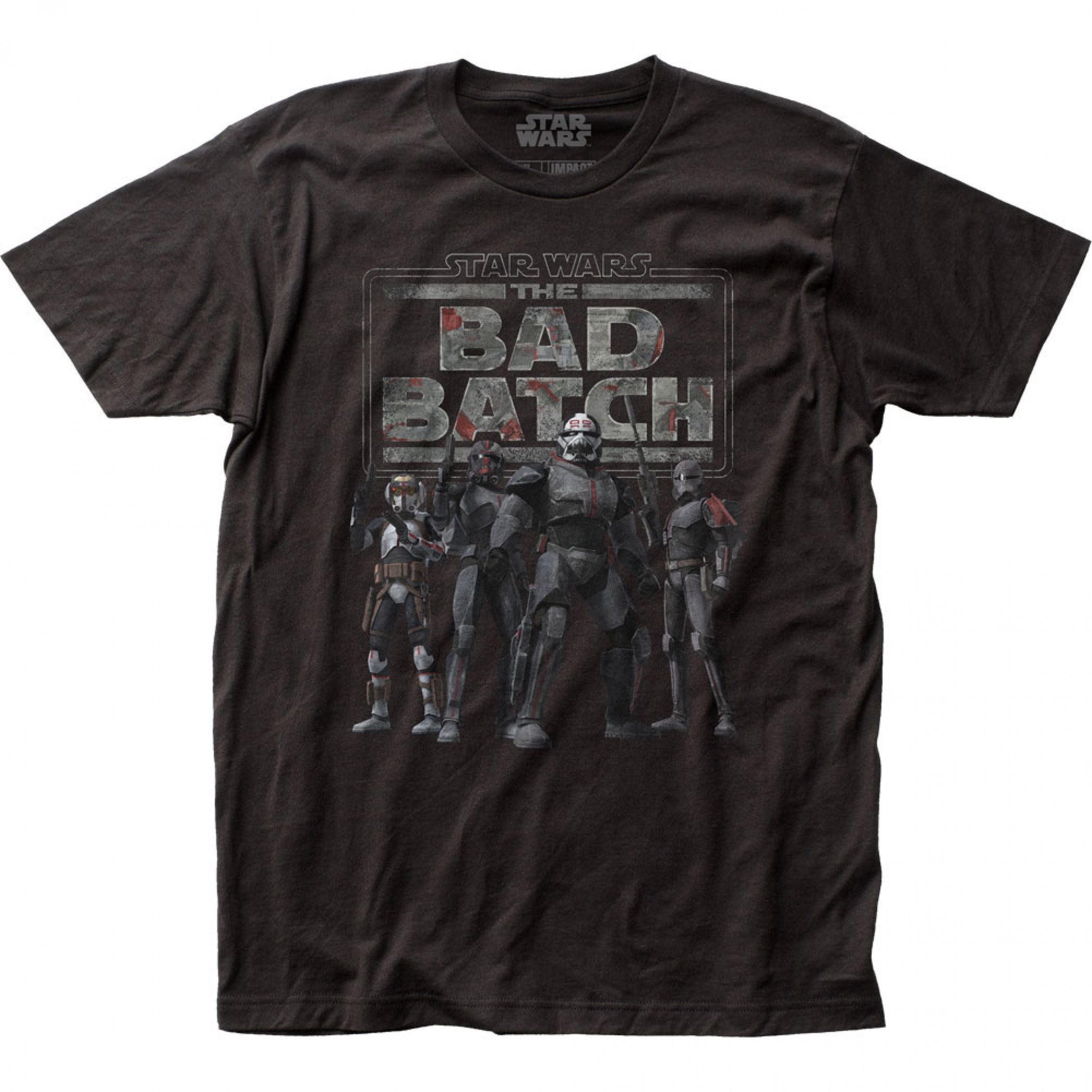 Star Wars The Clone Wars The Bad Batch Line Up with Logo T-Shirt