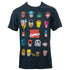 Marvel Comics Hero Portrait Bingo T-Shirt