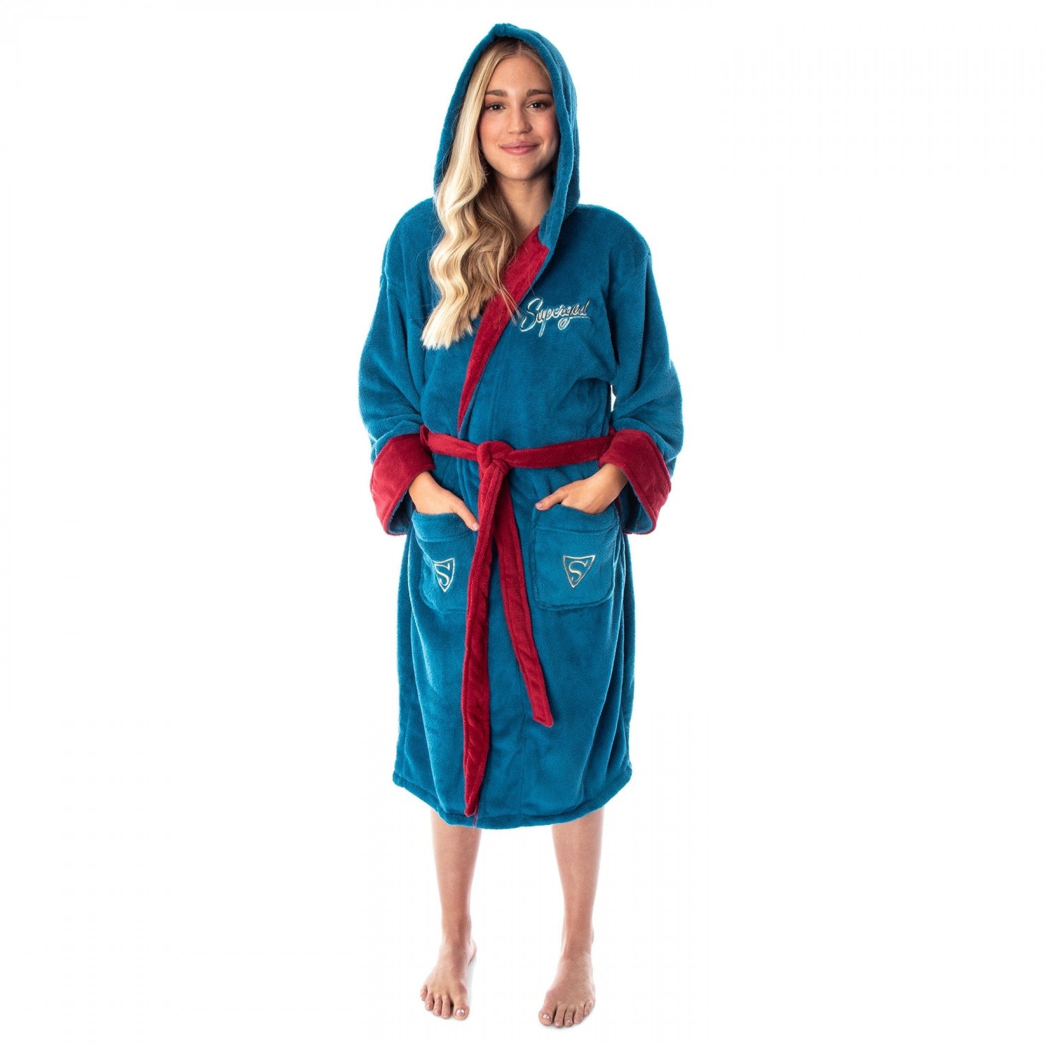 DC Comics Supergirl Bombshell Fleece Bathrobe