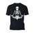 Halloween Day Of The Dead Namaste Lotus Skeleton Stencil Official Men's T-shirt
