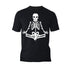 Halloween Day Of The Dead Namaste Lotus Skeleton Stencil Official Men's T-shirt