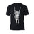 Halloween Day Of The Dead Occult Metal Horns Sign Skeleton Official Men's T-shirt