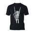 Halloween Day Of The Dead Occult Metal Horns Sign Skeleton Official Men's T-shirt