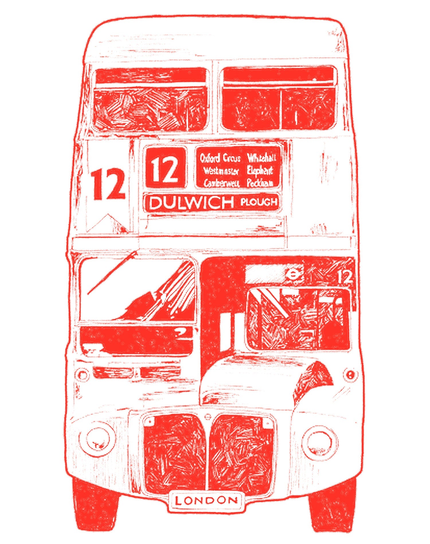 UA London Calling Bus 12 Dulwich Men's T-shirt
