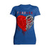Valentine Graphic Bleeding Sparkle Heart Wild Love Forever Women's T-shirt