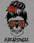 Valentine Graphic Rockabilly Rose & Wild Rock 'n' Roll Hearts Women's T-shirt