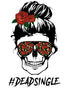Valentine Graphic Rockabilly Rose & Wild Rock 'n' Roll Hearts Women's T-shirt