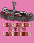 Valentine Graphic Surprise Sarcastic Skeleton Dead Inside Women's T-shirt