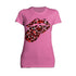 Valentine Retro Leopard Kiss & Rock 'n' Roll Playful Tongue Women's T-shirt