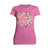Valentine Retro Leopard Print Chic 70's Record Love Women's T-shirt