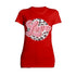 Valentine Retro Leopard Print Chic 70's Record Love Women's T-shirt