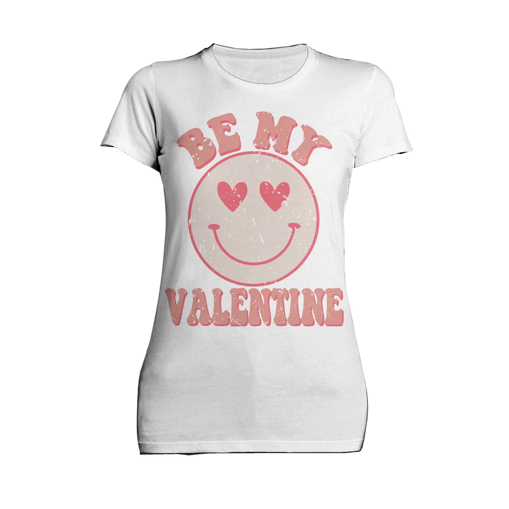 Valentine Retro Love Vintage Cute Heart Face Women's T-shirt