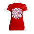 Valentine Retro Vintage Animal Print Pink & Sassy Disc Women's T-shirt