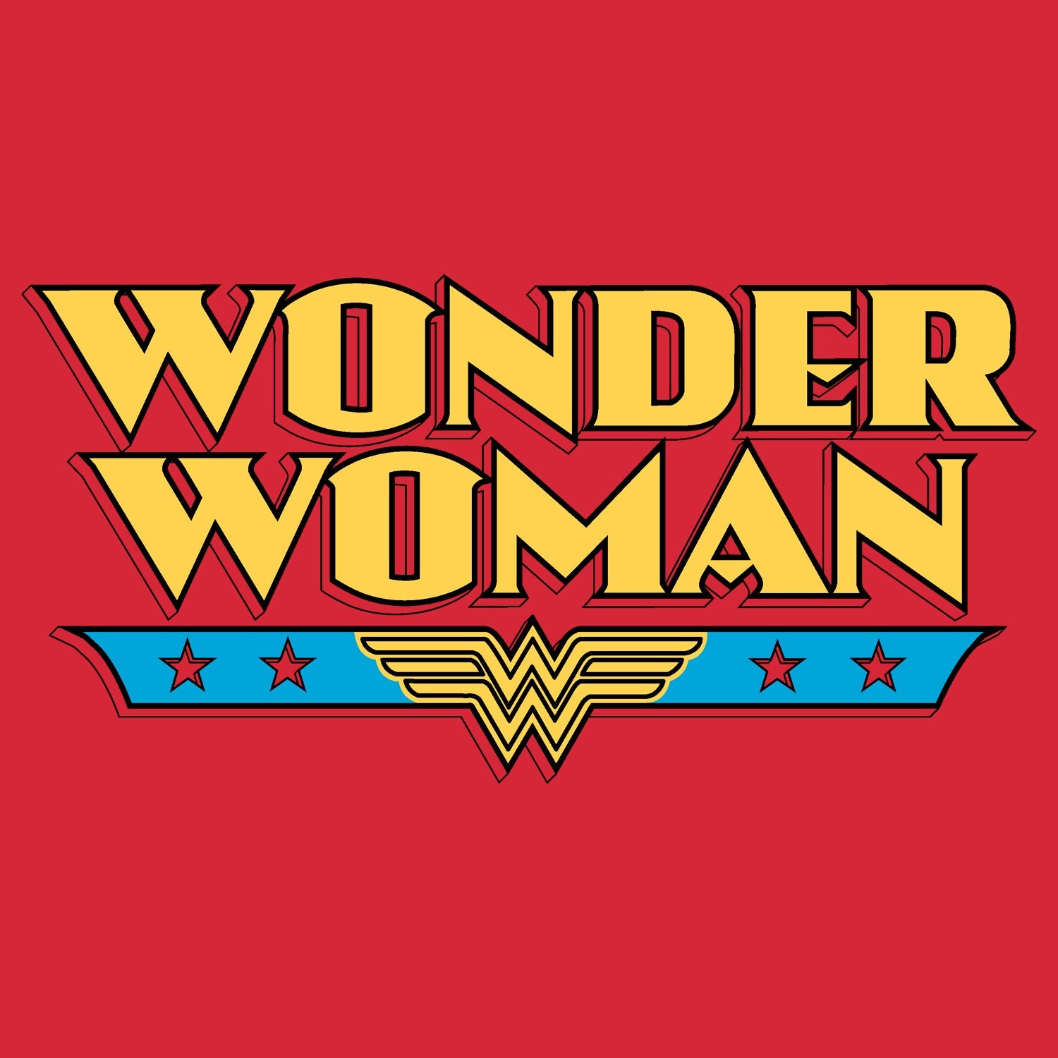 DC Comics Wonder Woman Logo Classic 02 Official Women's T-shirt ()