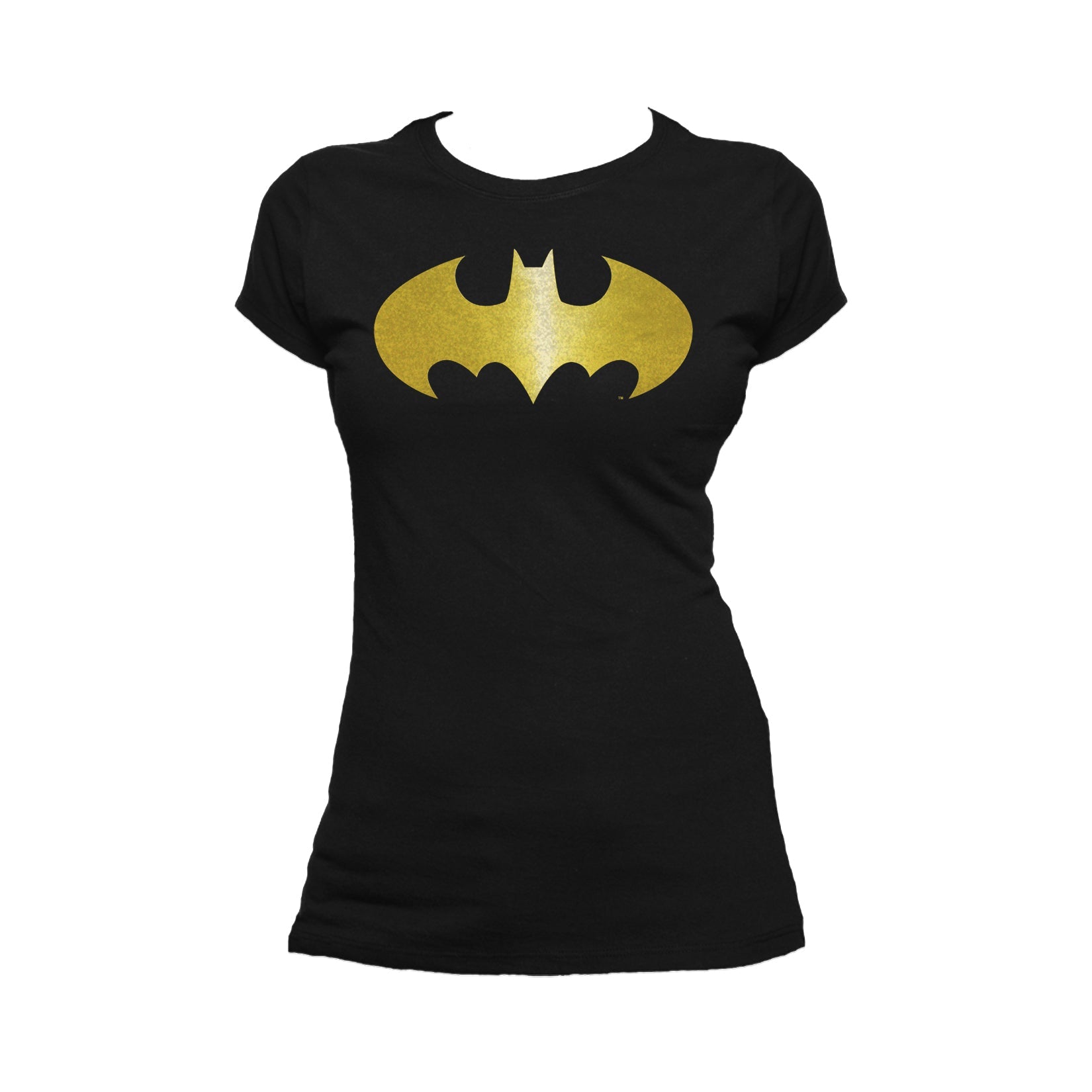 DC Comics Batman Logo Classic Metallic Official Women's T-shirt ()