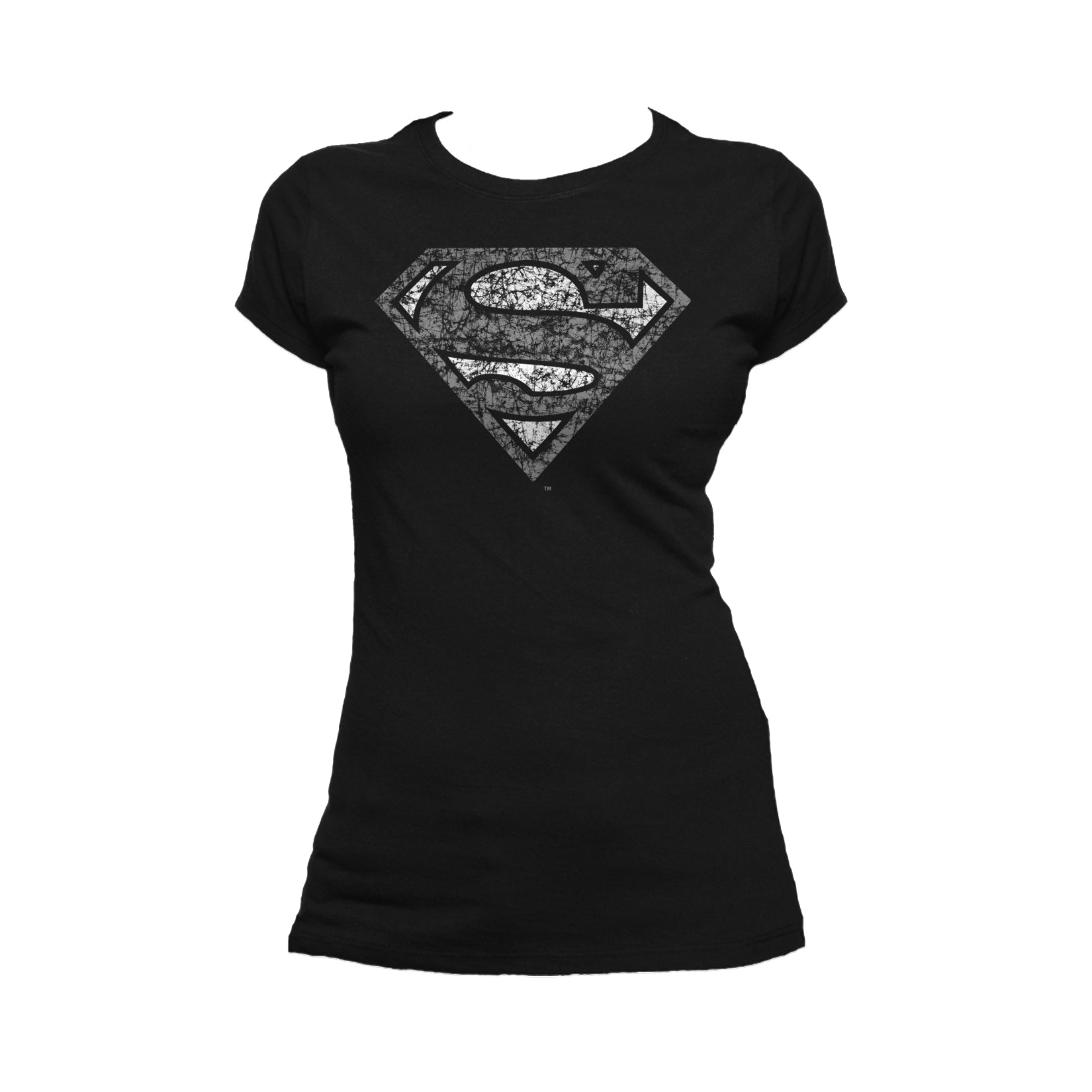 DC Comics Superman Logo Distressed Official Women's T-shirt ()