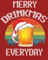 Christmas Beer Lover Merry Drinkmas Funny Dad Joke Meme Xmas Men's T-Shirt