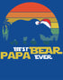 Christmas Best Papa Bear Ever Dad Father Vintage Xmas Family Men's T-Shirt