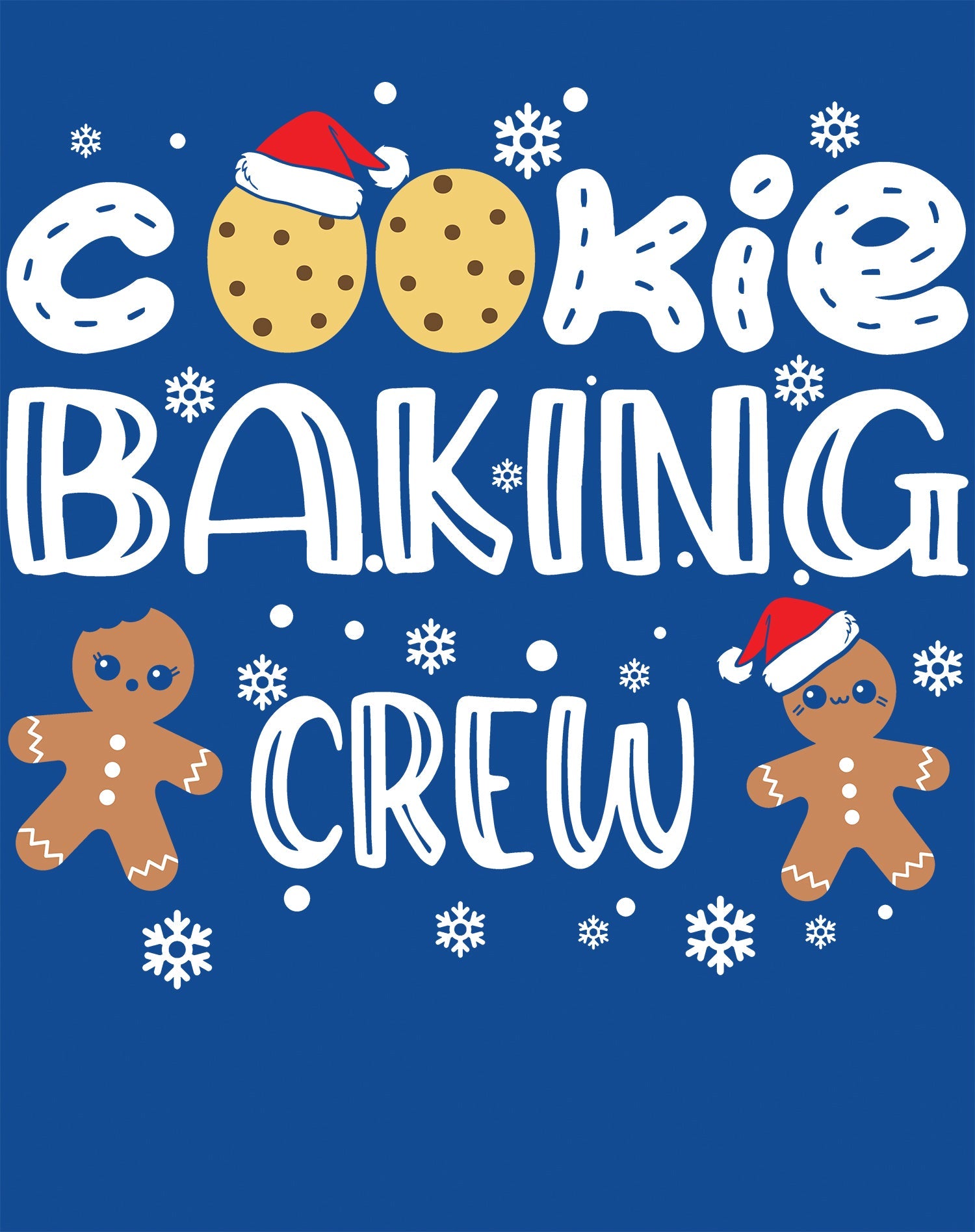 Christmas Cookie Baking Crew Gingerbread Men Matching Family Women's T-Shirt