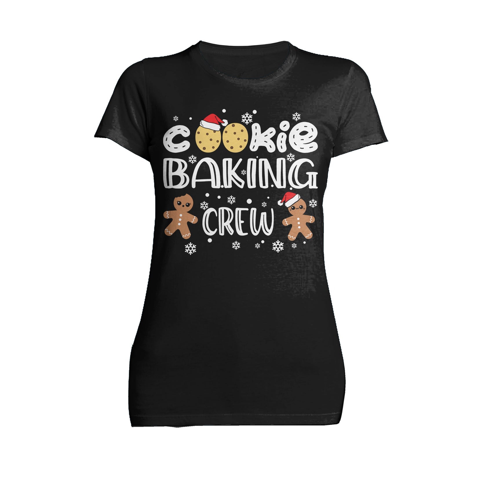 Christmas Cookie Baking Crew Gingerbread Men Matching Family Women's T-Shirt