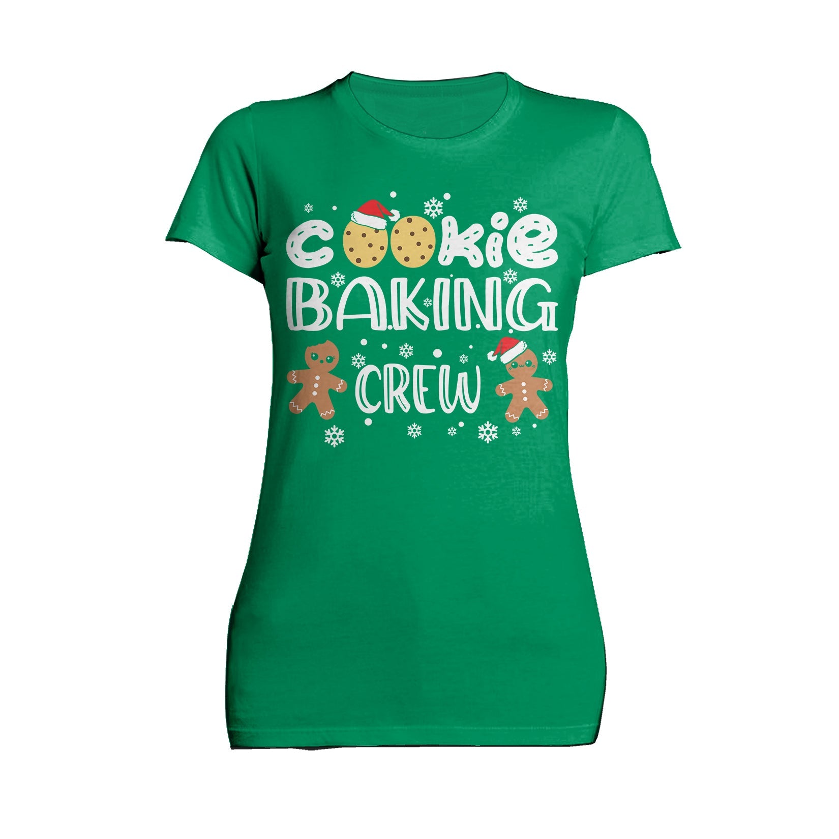 Christmas Cookie Baking Crew Gingerbread Men Matching Family Women's T-Shirt