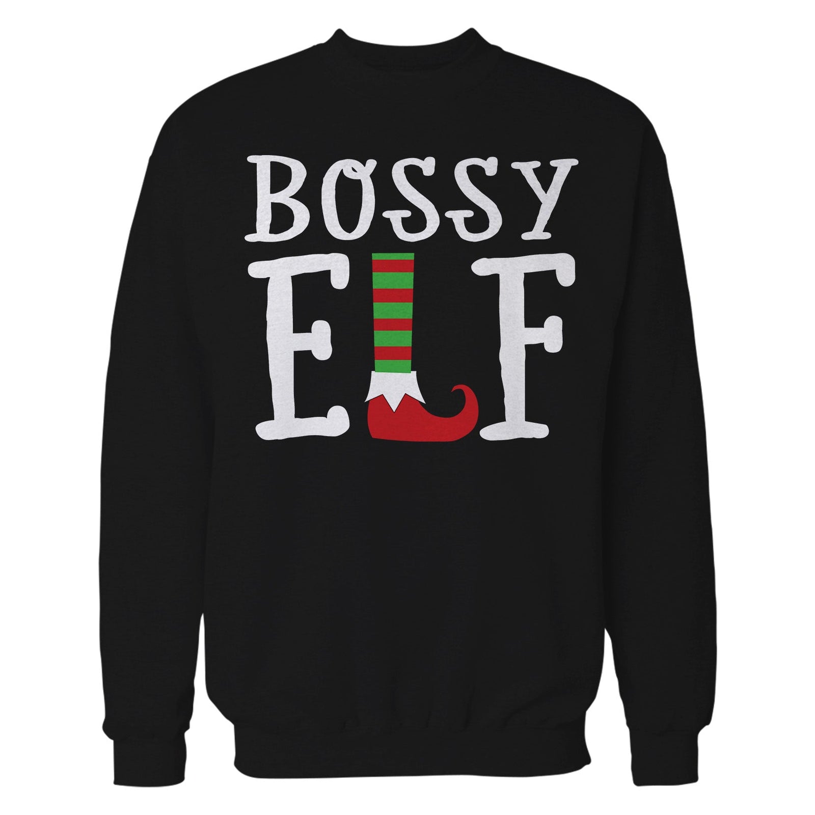 Christmas Elf Squad Bossy Meme Funny Cute Matching Family Unisex Sweatshirt