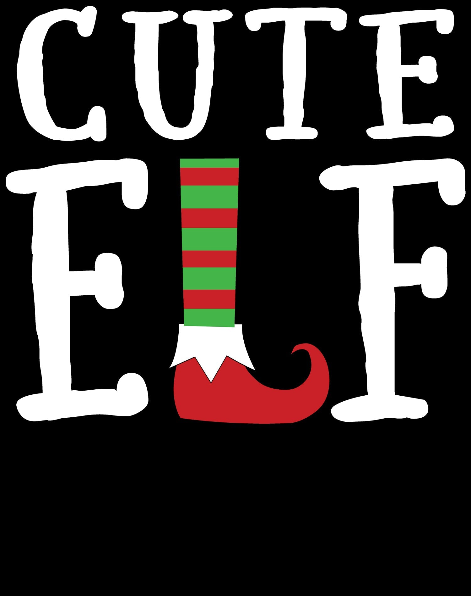 Christmas Elf Squad Cute Shoes Meme Funny Matching Family Youth T-Shirt