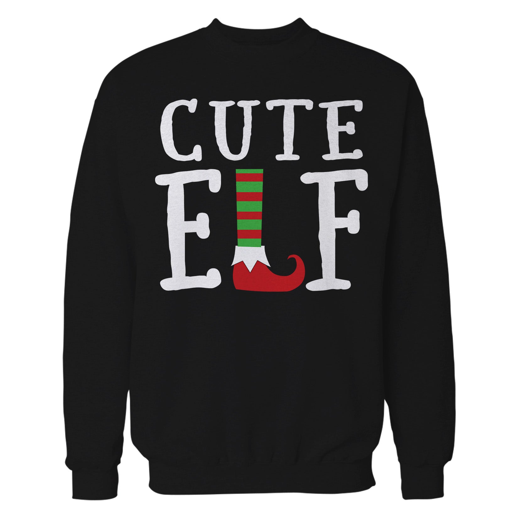Christmas Elf Squad Cute Shoes Meme Funny Matching Family Unisex Sweatshirt