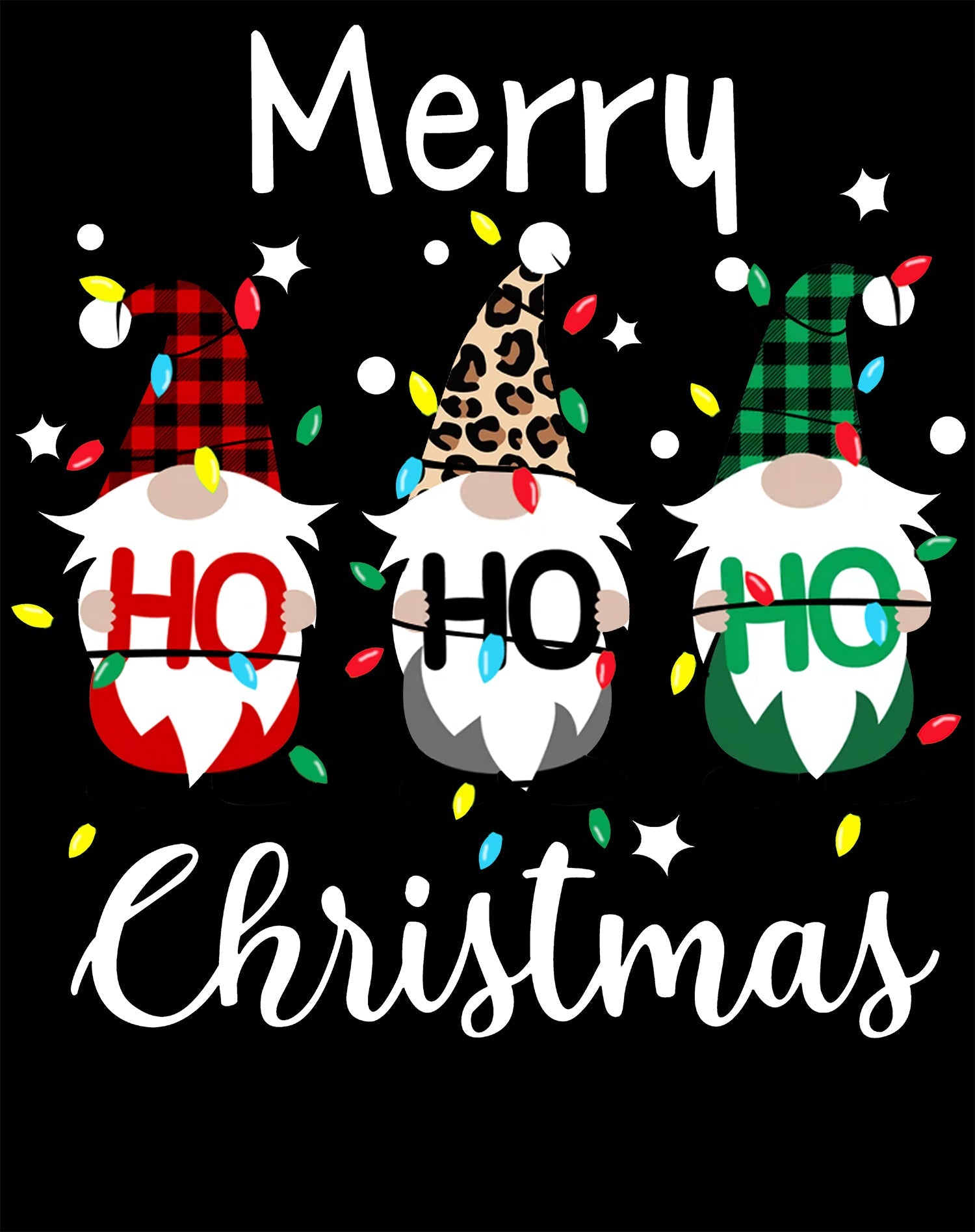 Christmas Elfs Meme Merry Ho Ho Ho Funny Cute Xmas Family Women's T-Shirt