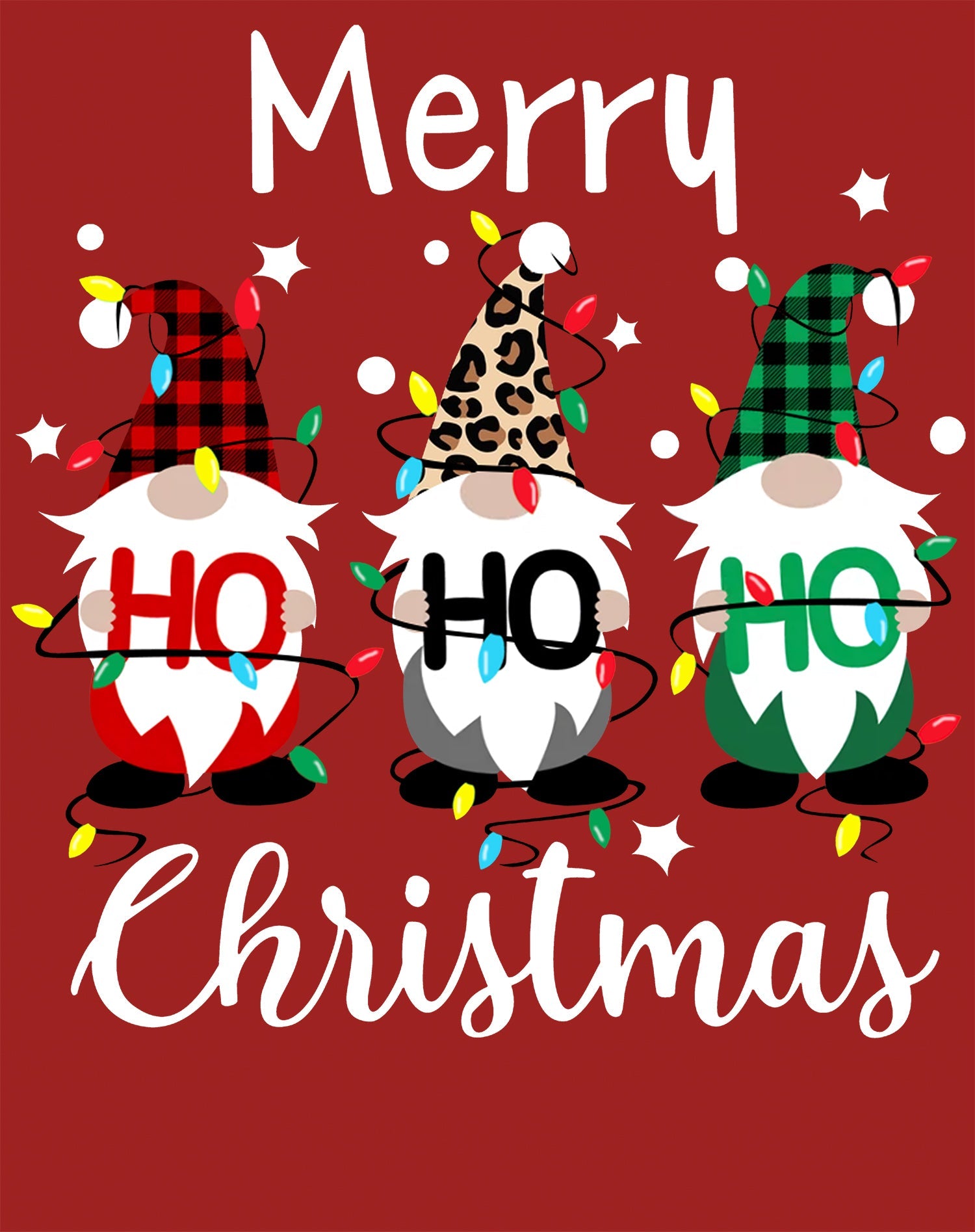 Christmas Elfs Meme Merry Ho Ho Ho Funny Cute Xmas Family Women's T-Shirt