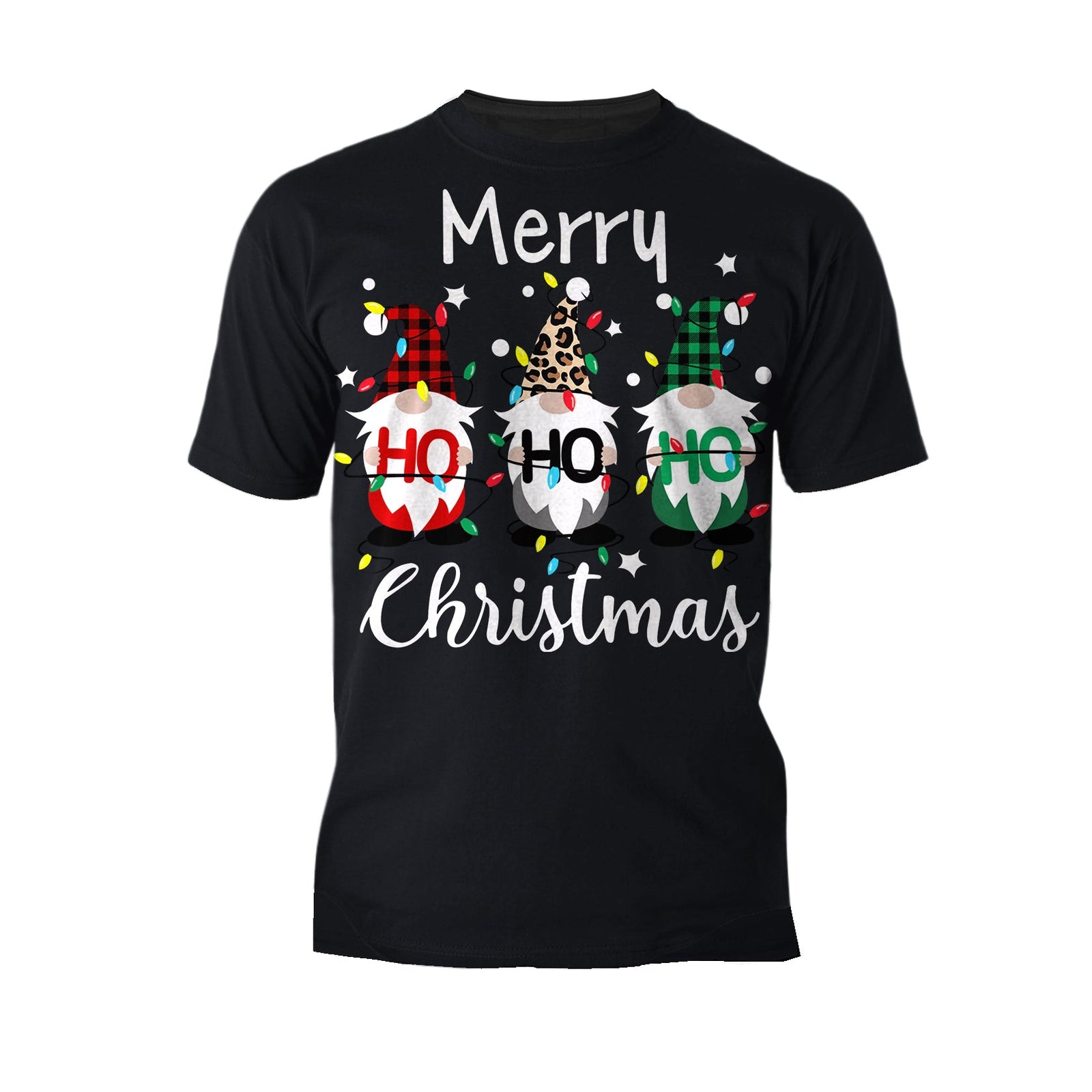 Christmas Elfs Meme Merry Ho Ho Ho Funny Cute Xmas Family Men's T-Shirt