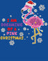 Christmas Flamingo Dreaming Pink Xmas Sparkle Family Cute Women's T-Shirt