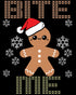 Christmas Gingerbread Man Bite Me Snowflake Meme Cute Fun Men's T-Shirt
