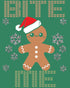 Christmas Gingerbread Man Bite Me Snowflake Meme Cute Fun Men's T-Shirt