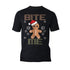 Christmas Gingerbread Man Bite Me Snowflake Meme Cute Fun Men's T-Shirt